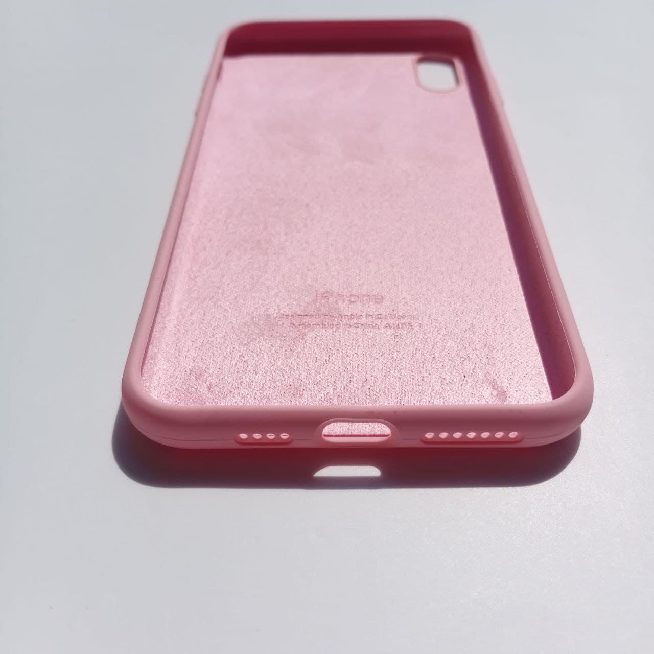 Чехол Silicone Case для Apple iPhone XS Max Rose Pink - фото 3