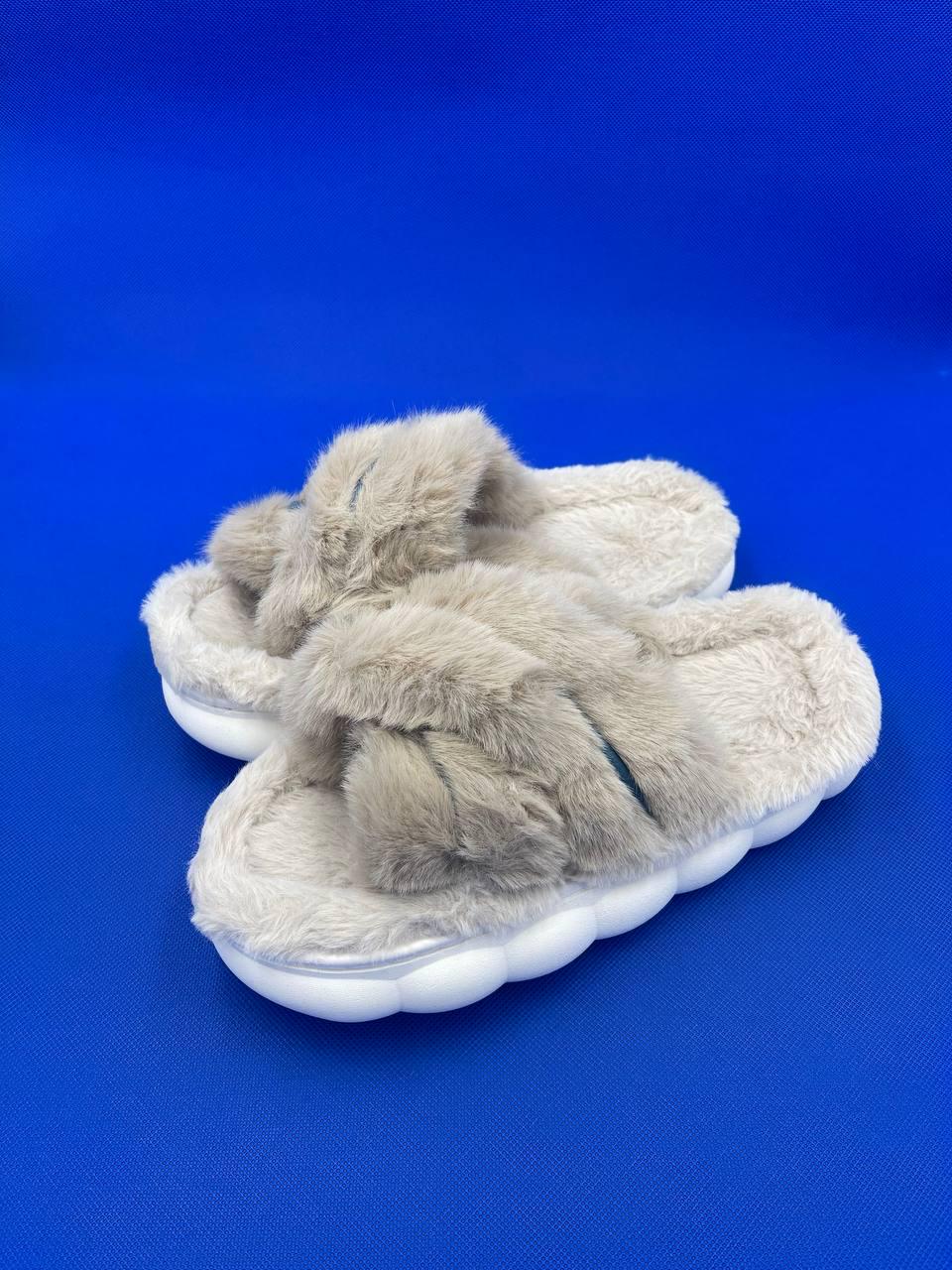 Домашние тапочки женские TvoePolo р. 36 Капучиновый (2W-02-90-перепонка-36)