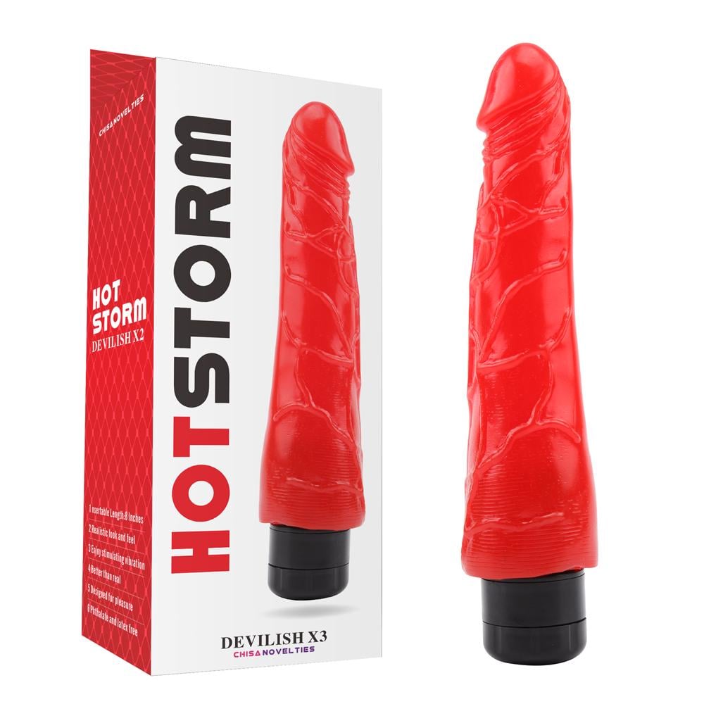 Вибратор Chisa Hotstorm Devilish X3 на батарейках Красный (31407651) Вибратор Chisa Hotstorm Devilish X3 на батарейках Красный (31407651)