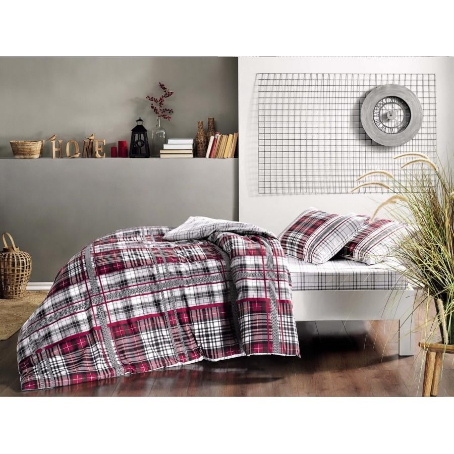 Постельное белье Tac Blair kirmizi v01 евро Красный (svt 2000022260220)