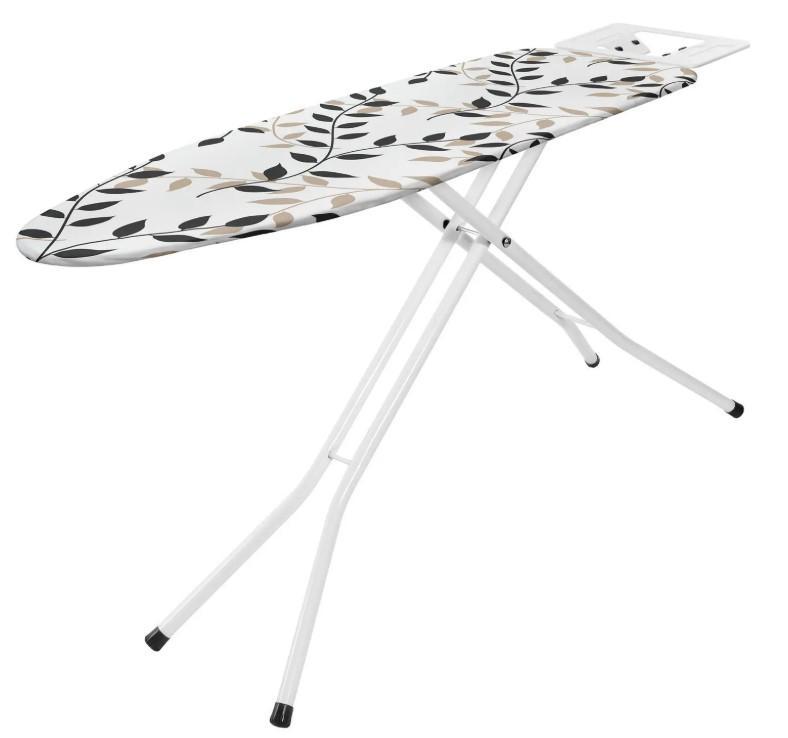 Гладильная доска Casa Si Superstandard Basic 120x38 см White/Black Leaves (CS95150E166)