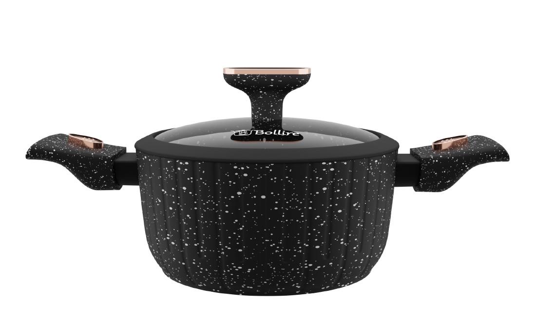 Кастрюля Bollire Sicilia с антипригарным покрытием и крышкой 20 см 2,5 л (BR-1502) - фото 2