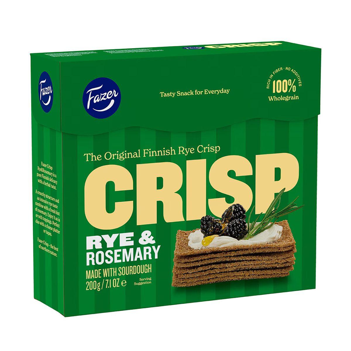 Сухарики Fazer Crisp Rye&Rosemary з розмарином 200 г