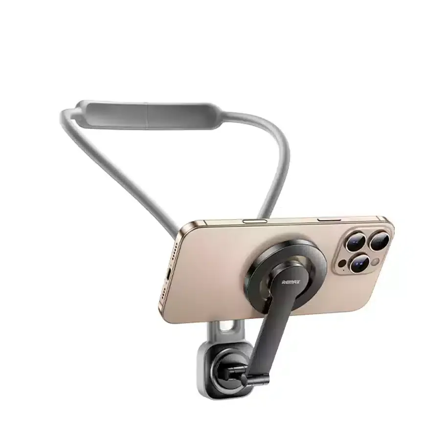 Тримач Remax First perspective neck magnetic phone holder RM-C56 Grey (6954851236818)