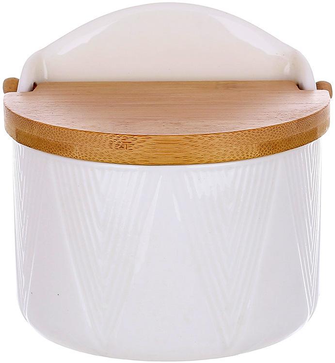 Сахарница Ceram Bamboo Grace с деревянной крышкой 12х11 см