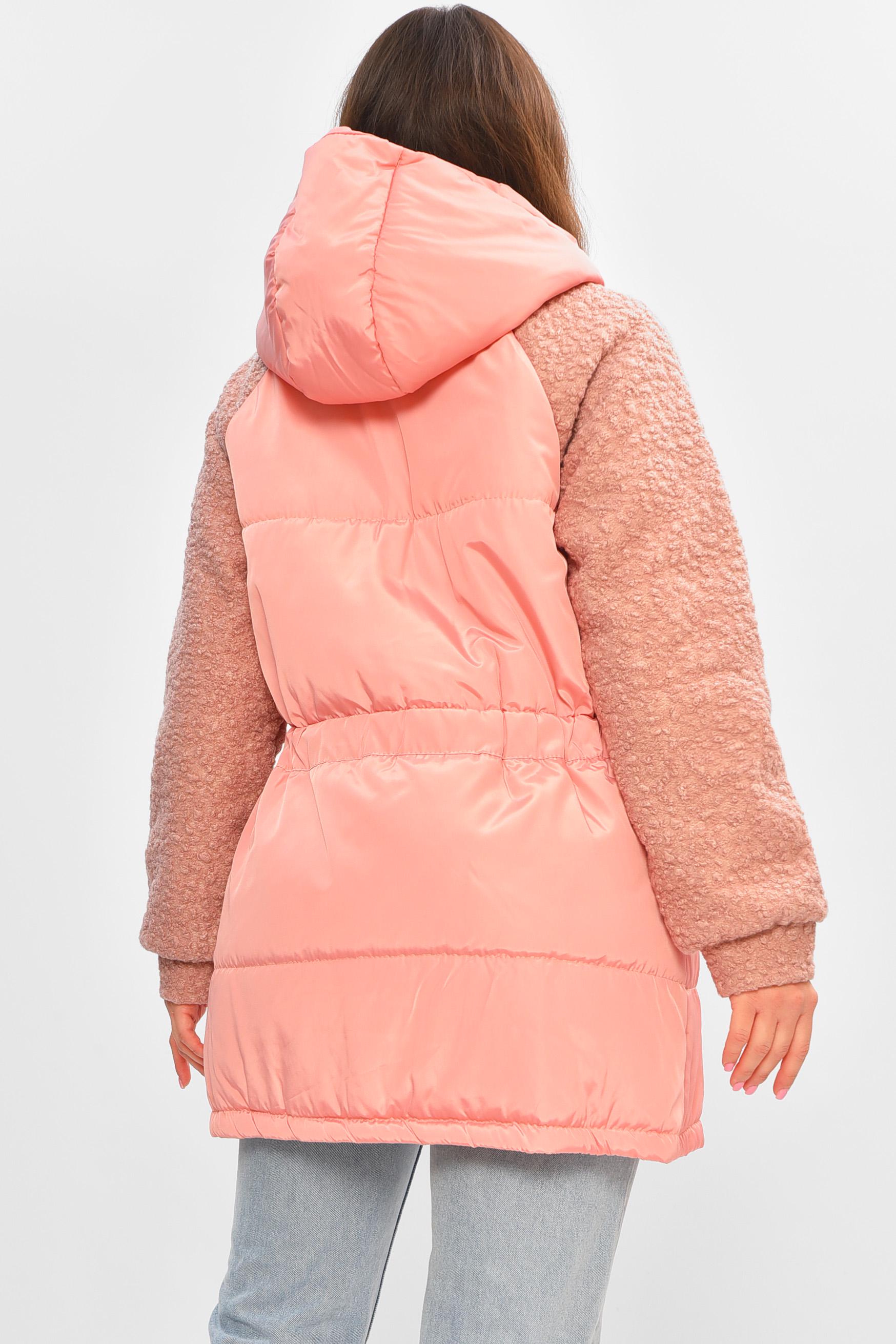 Куртка жіноча демісезонна L-XL Рожевий (207193) - фото 3 Куртка жіноча демісезонна L-XL Рожевий (207193) - фото 3