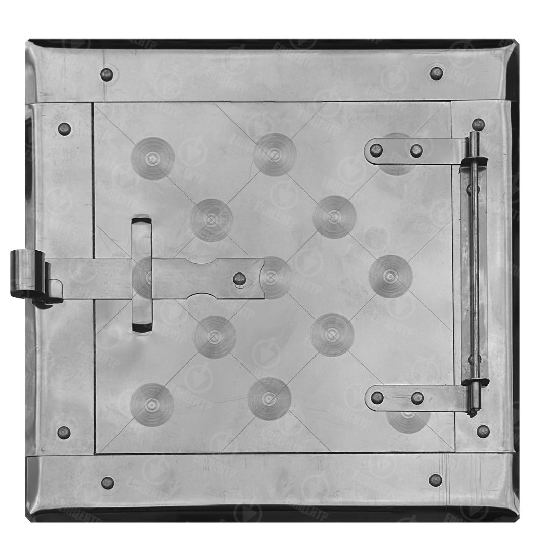 Дверцы ревизионные для дымохода из нержавейки 200х200 мм (8421)