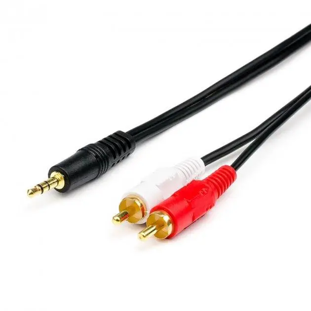 Аудіокабель RCA jack 3,5 тюльпан 2R