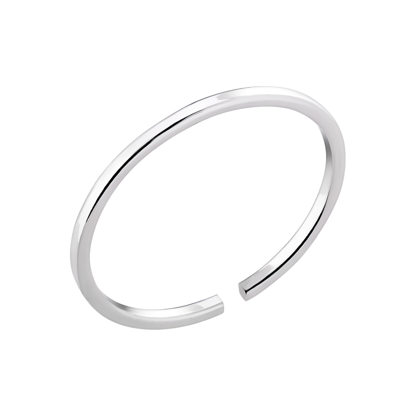 Кольцо серебряное на верхнюю фалангу тонкое незамкнутое р. 18 Кольцо серебряное на верхнюю фалангу тонкое незамкнутое р. 18