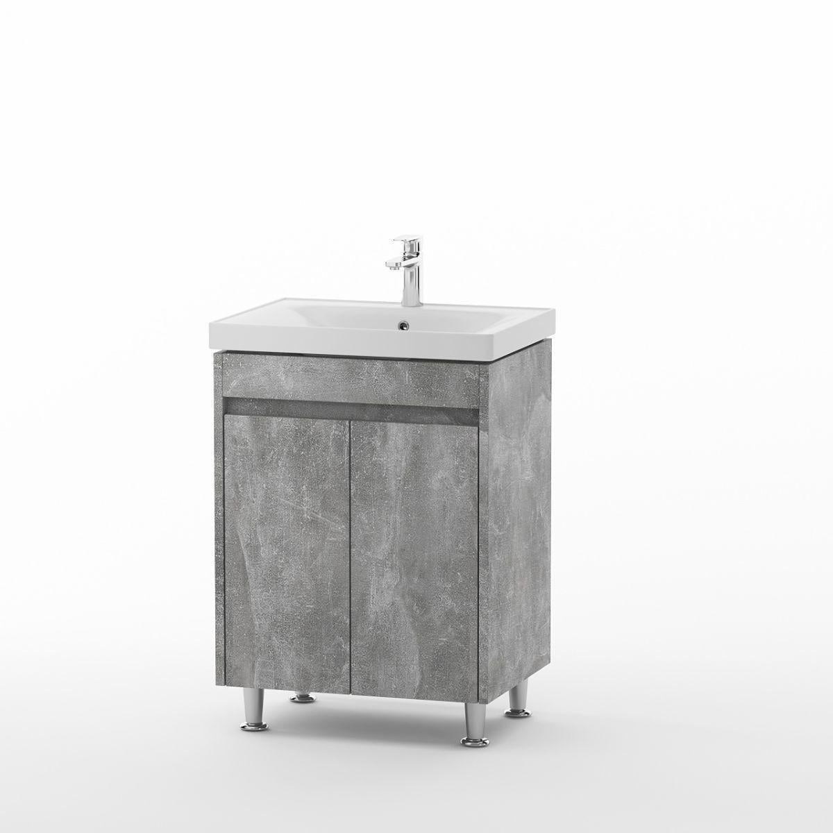 Тумба в ванную NERRO ТН-1-60 с умивальником SAVA-60 (2118733611)