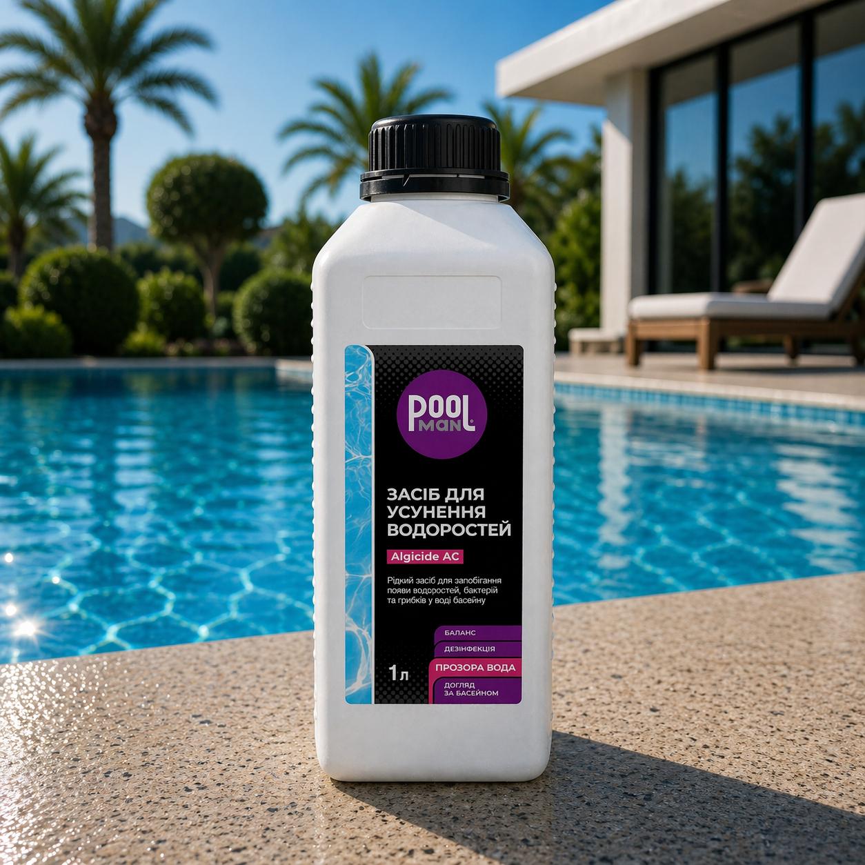 Альгицид против водорослей и зелени PoolMan AC 1 л