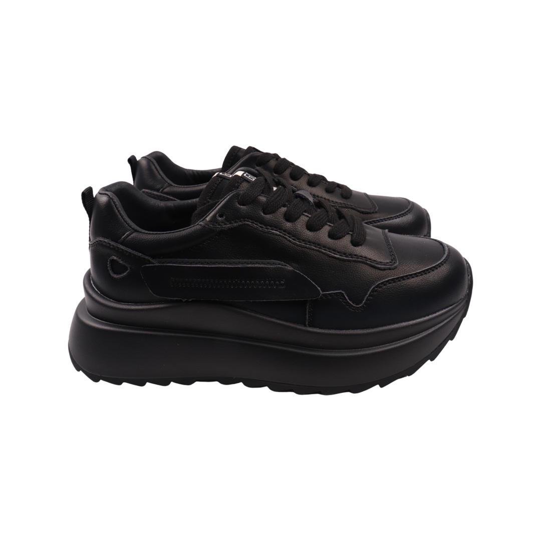 Кроссовки женские Li Fexpert из кожи р. 39 Черный (1084-22DK)