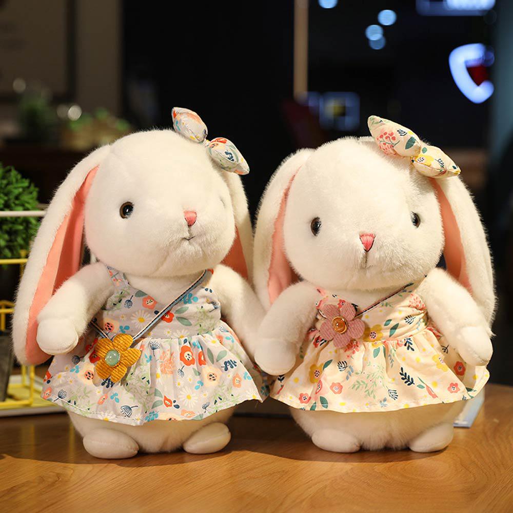 Мягкая игрушка Кролик в сером платье (NR0188_2) - фото 5