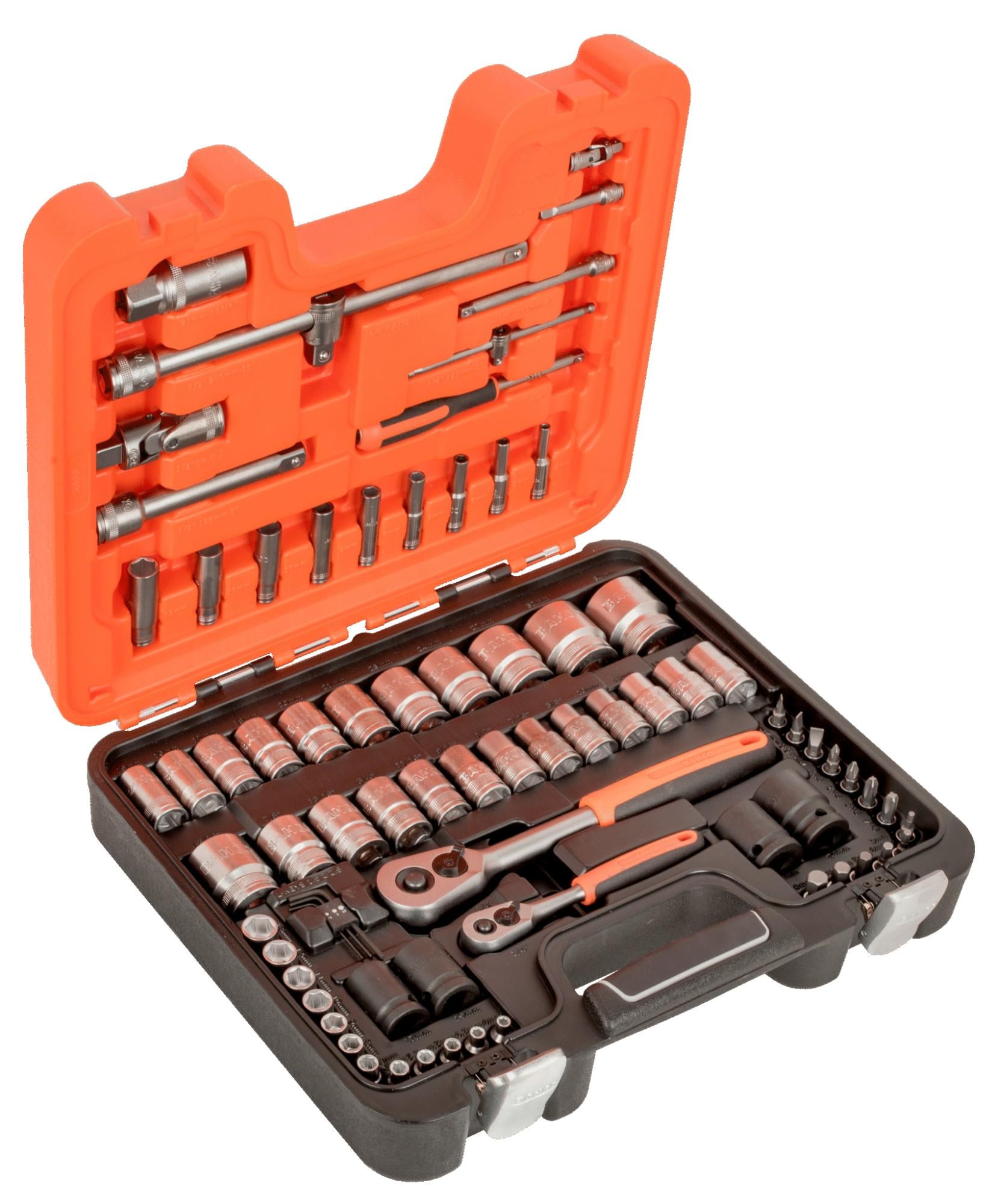 Набор инструментов Bahco 1/4" и 1/2" 77 пр. (S800)