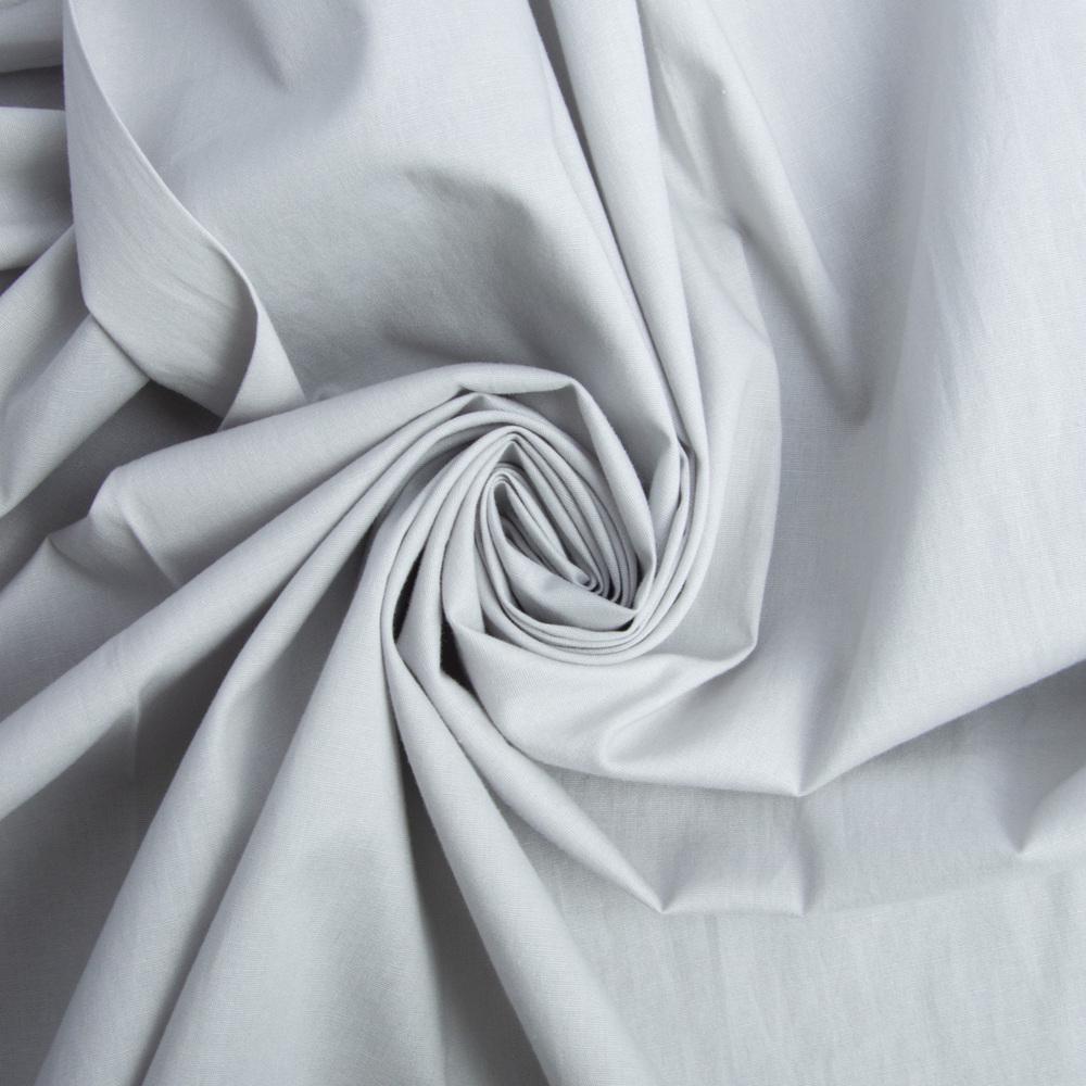 Ткань котон поплин Светло-серый (23091)