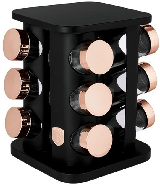 Набір ємностей для спецій Berlinger Haus Black Rose Collection (BH-8559)