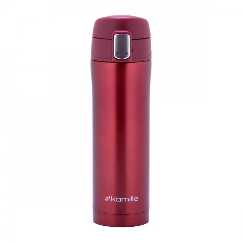 Термос Kamille КМ-2088 из нержавеющей стали 450 мл Красный (1104622998)