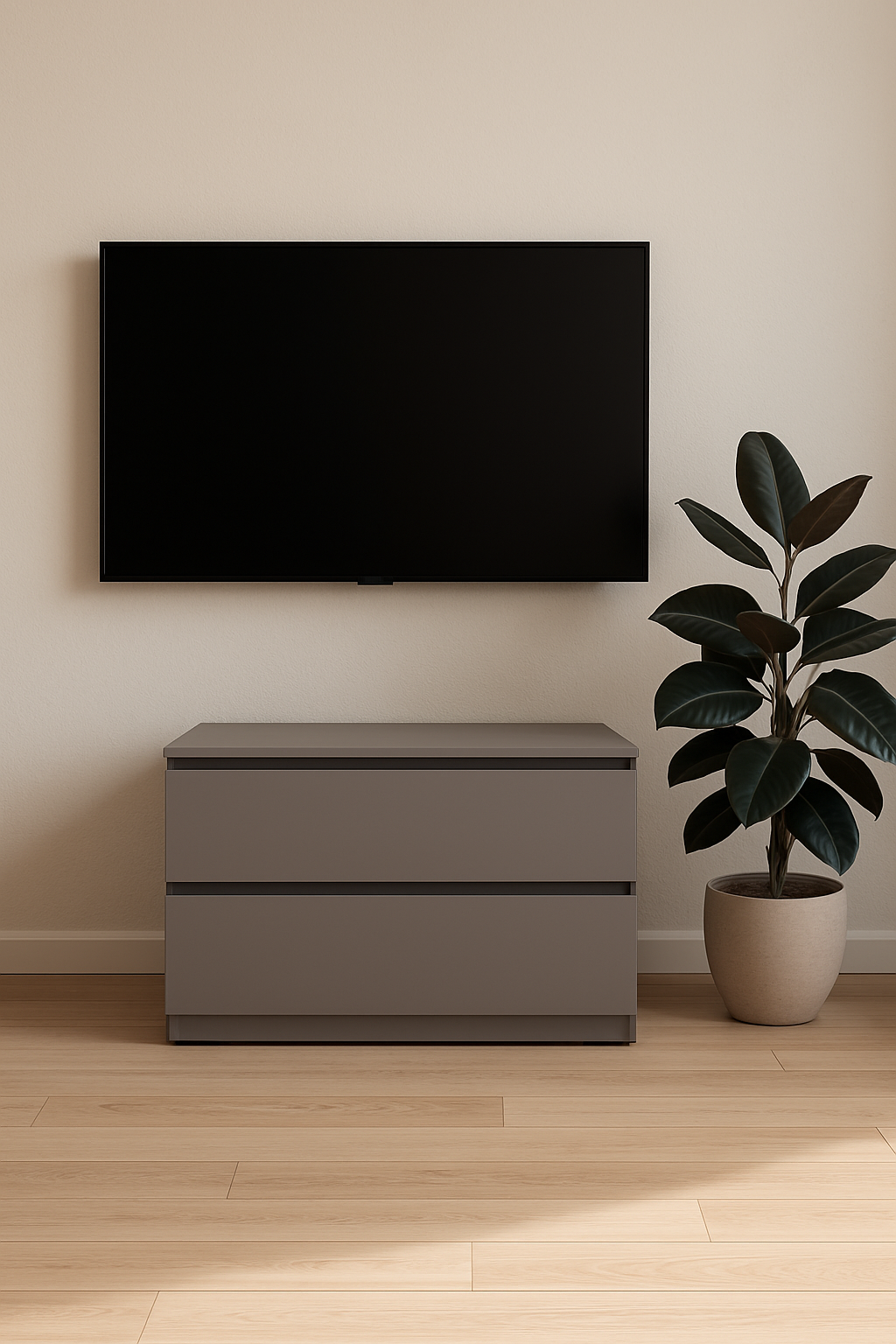 Комод MEBEX на 2 шухляди 100х40х54,4 см Сірий темний (VM2B1000DG) - фото 6 Комод MEBEX на 2 шухляди 100х40х54,4 см Сірий темний (VM2B1000DG) - фото 6