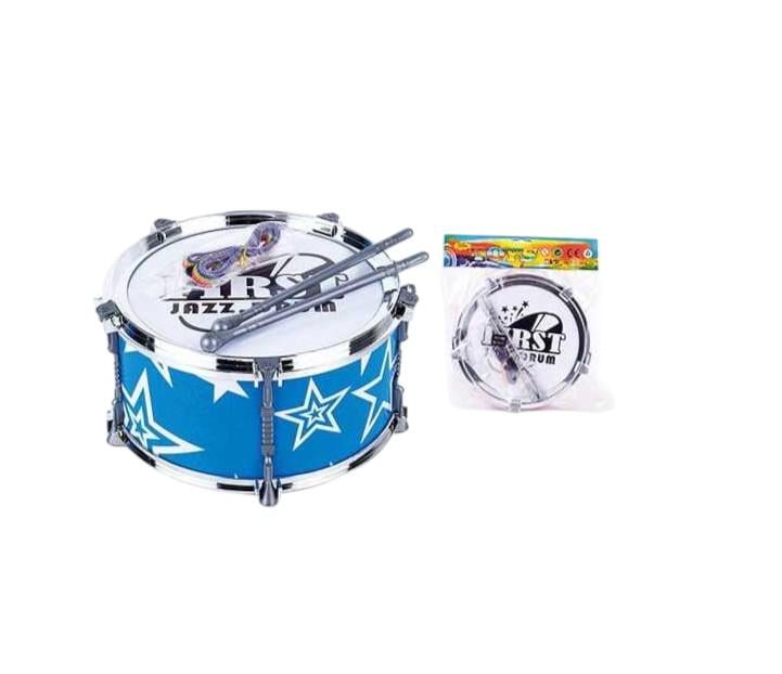 Игрушечный барабан для детей 2251 синий 27x22x29 см с палочками и ремешком в пакете - фото 2 Игрушечный барабан для детей 2251 синий 27x22x29 см с палочками и ремешком в пакете - фото 2