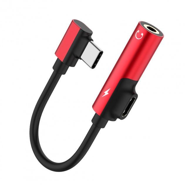 Переходник Alitek USB type-C male/3,5 мм + USB type-C female (1134294668)