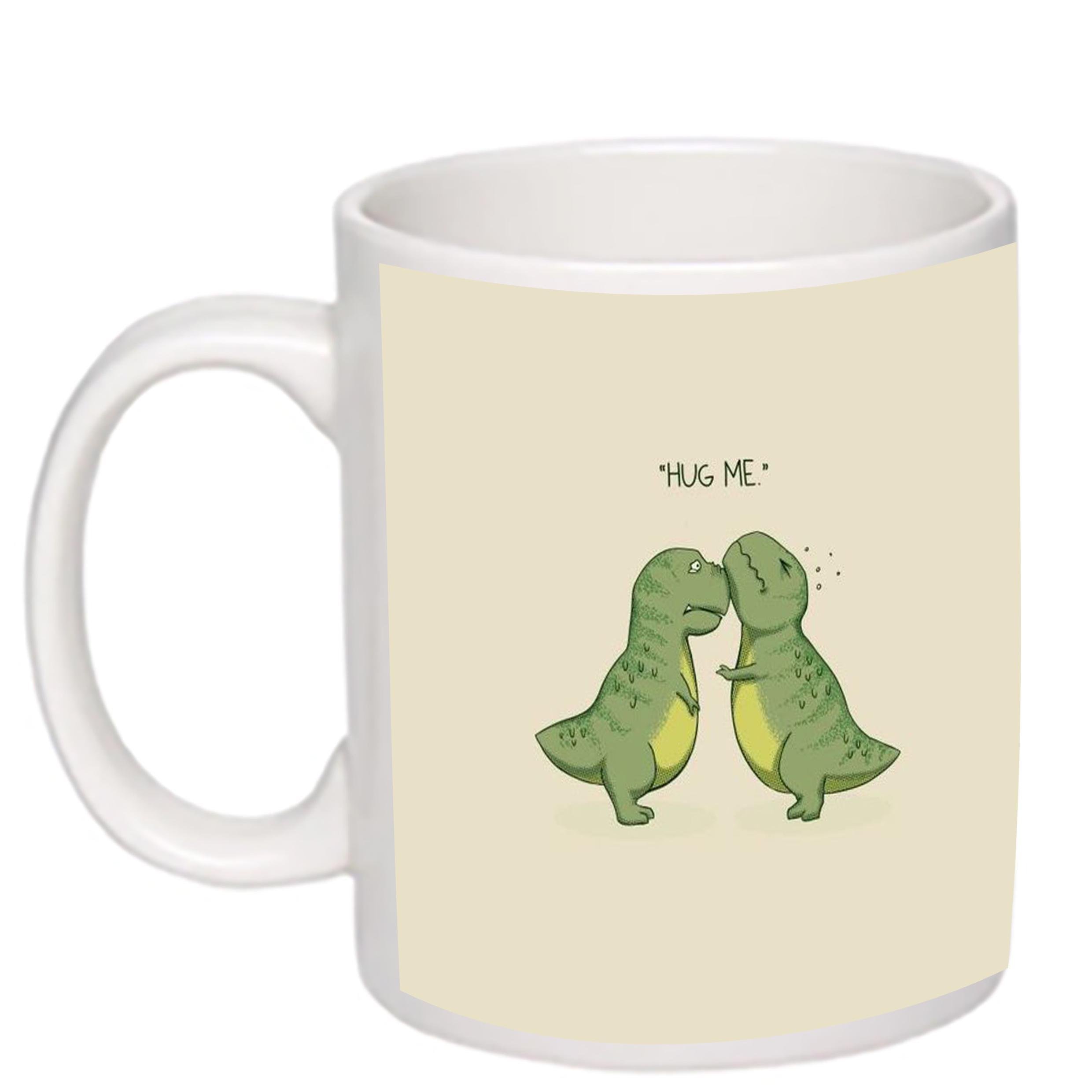 Чашка з принтом Hug me 330 мл Білий (17780) - фото 1 Чашка з принтом Hug me 330 мл Білий (17780) - фото 1