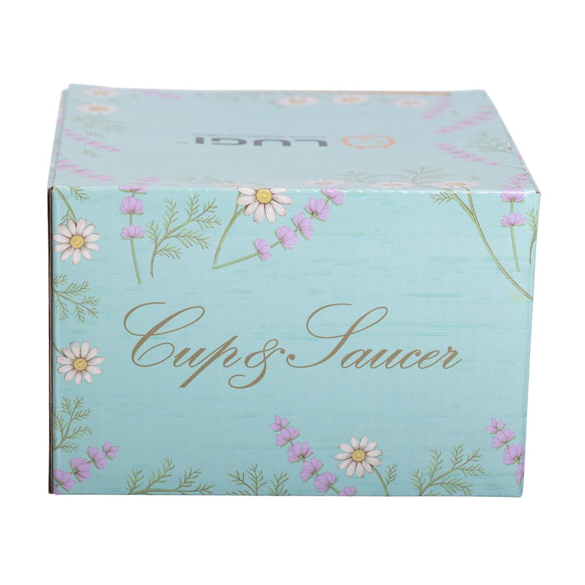 Чашка з блюдцем керамічна для чаю та кави 250 мл Жовтий (5757) - фото 11 Чашка з блюдцем керамічна для чаю та кави 250 мл Жовтий (5757) - фото 11