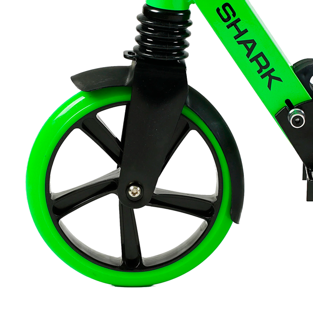Самокат двоколісний Best Scooter SH-50730/4 SHARK з ручним гальмом/затискач керма/один амортизатор/в коробці/колеса PU 20 см (24996068) - фото 4 Самокат двоколісний Best Scooter SH-50730/4 SHARK з ручним гальмом/затискач керма/один амортизатор/в коробці/колеса PU 20 см (24996068) - фото 4