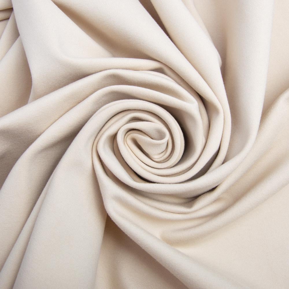 Ткань трикотаж однотонная Прага 620 гр/м2 Беж (23494)