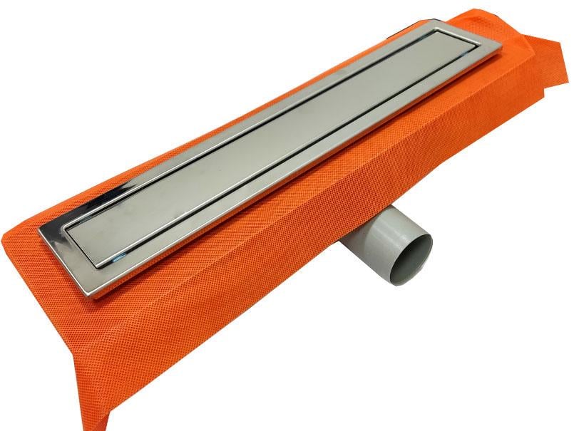 Трап душевой линейный MesaTeknik Draingate на ножках с цельной крышкой 50 мм и 400 мм (RS-MTS 19350-40i-01)