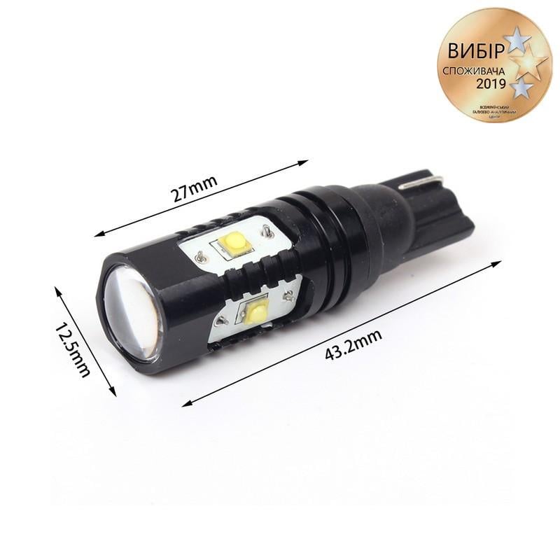 Лампи світлодіодні Carlamp W5W Canbus 8G-Series 6000K 900 Lm (8G-T10-30W) - фото 8