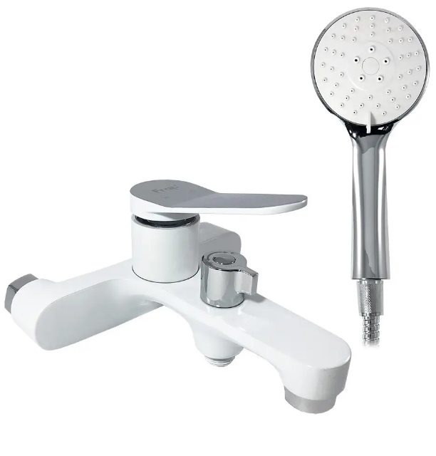 Смеситель для ванны Frap F3245 d 35 мм Белый/Хром (F3245)