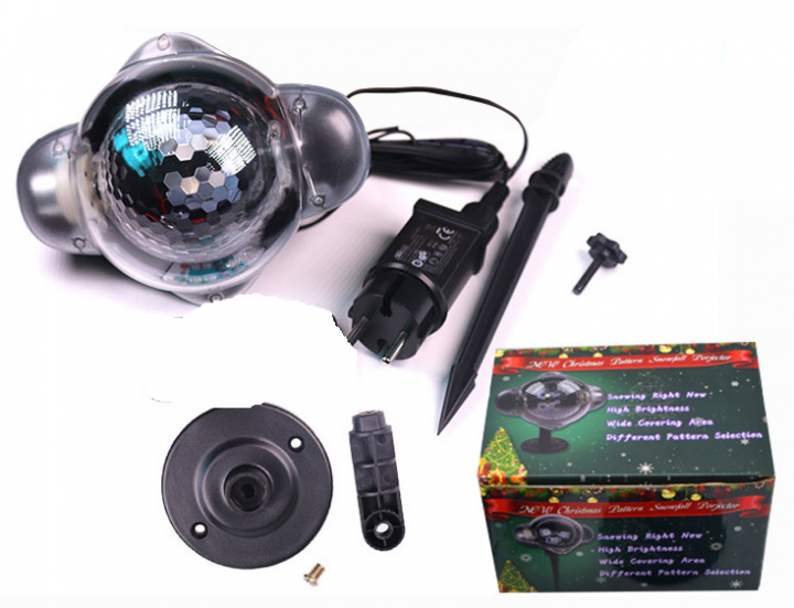 Світлодіодний лазерний проектор Christmas Snowfall Projector WL-808 - фото 4