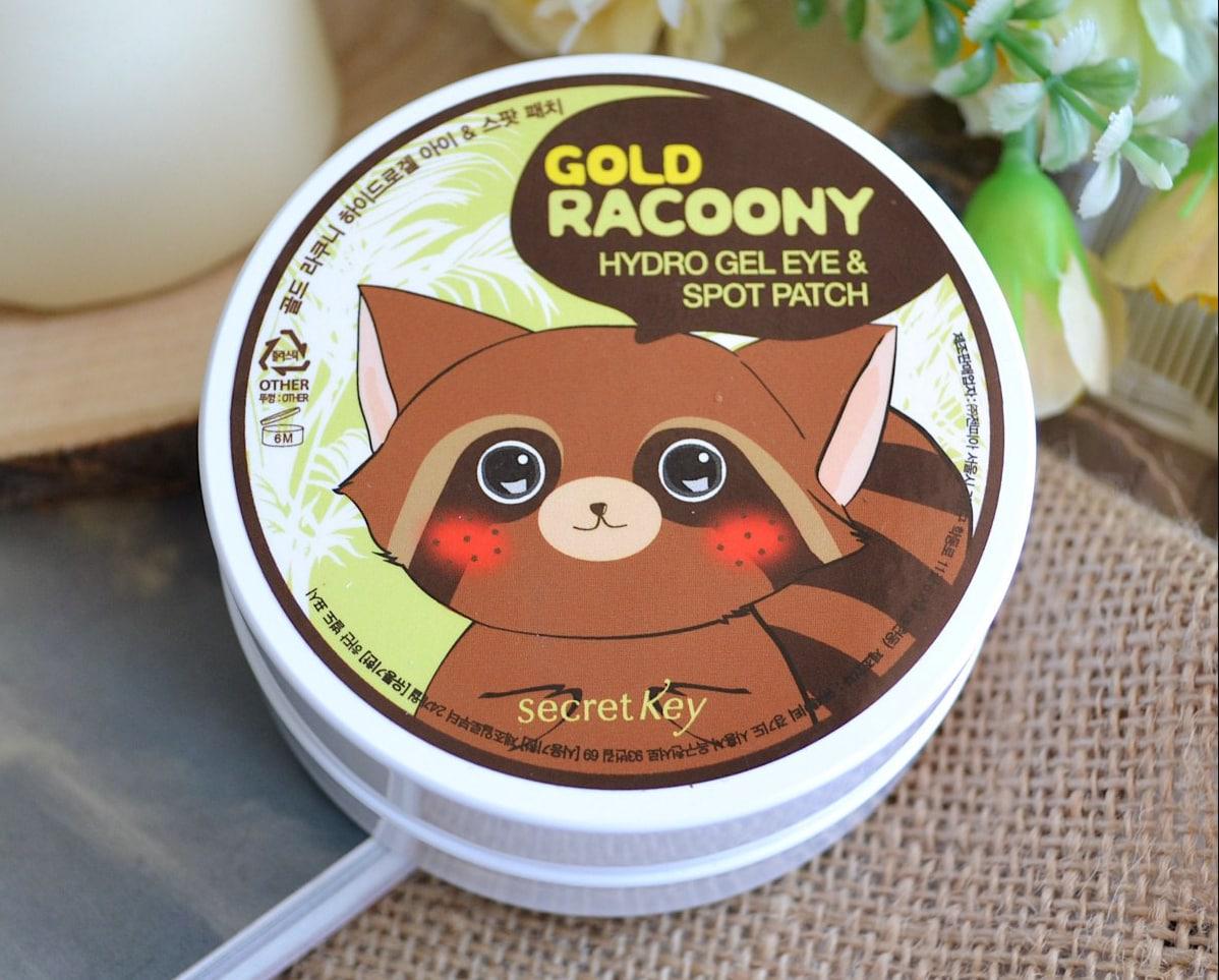 Патчи для глаз гидрогелевые Secret Key Gold Racoony 90 шт. (00000035931)