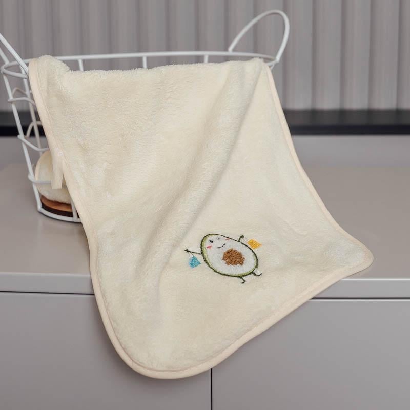 Полотенце для рук Сочное авокадо фибра 25х50 см Молочный (88266)