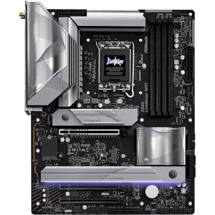 Материнская плата ASRock Z890 LIVEMIXER Wi-Fi ATX sLGA1851 Intel Z890 4xDDR5 4xM.2 4xSATA HDMI 2.5GbE Black (35227280)