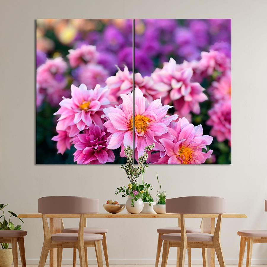 Картина квіти та рослини Квітучі хризантеми 71x51 см (A1068-2)