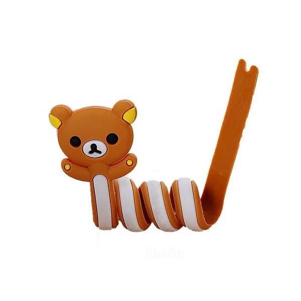 Обмотка для кабелей SUNROZ Twist 1S Мишка Light-brown (A44243)