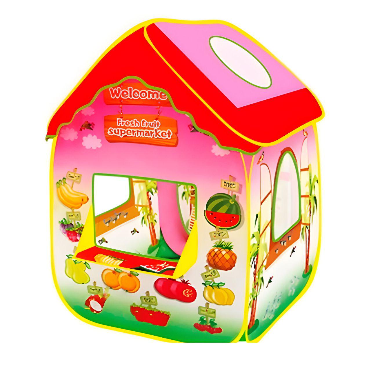 Детская палатка MR 1481 Магазинчик грез вход на завязках/2 окна-сетки/крыша с окнами (25542534)