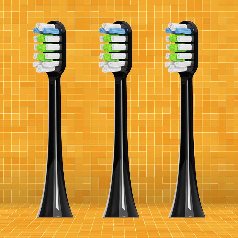 Насадка Regular для зубной щетки Xiaomi Soocas X1/X3/X3U/X5/D2/D3/V1/V2 3 шт. Черный (1023P)