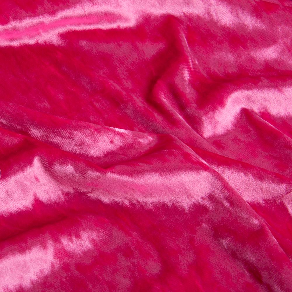 Ткань Бархат Li Ярко розовый (19938)