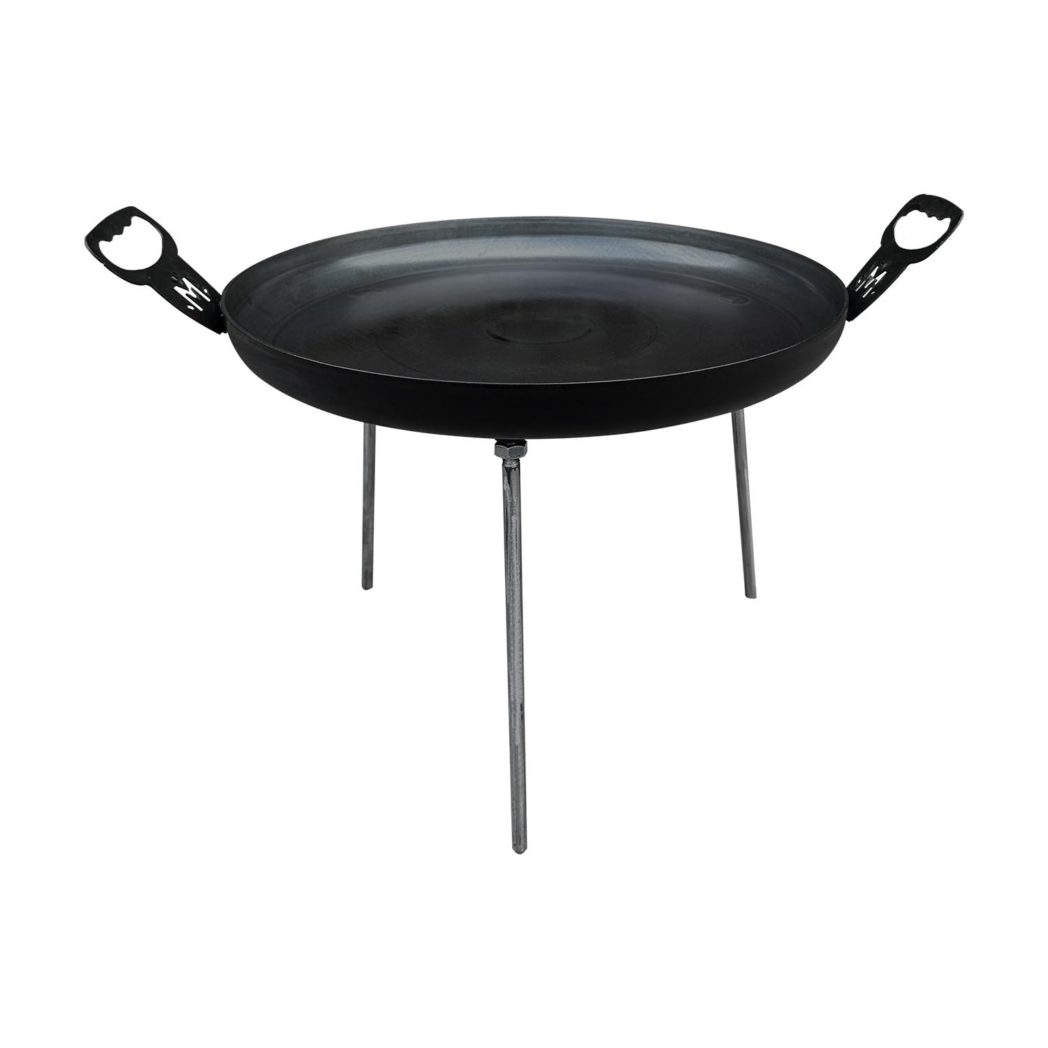 Сковорода з диска борони для пікніка Mzavod Фрея сталь 40 см Чорний (147-17-1080110100004)
