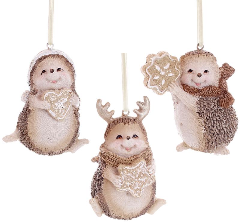 Фигурки ежика с имбирными пряниками 6 шт.8 см (BD-838-492)