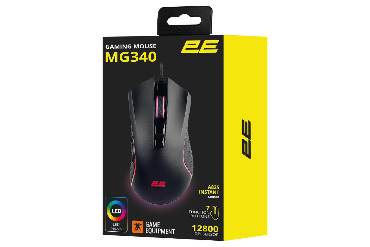 Миша провідна гймерська 2E Gaming MG340 RGB USB Чорний (iz15836) - фото 8