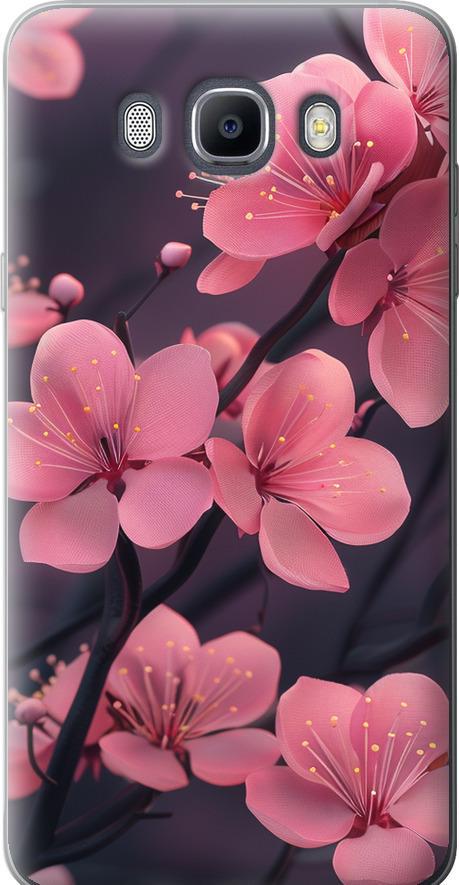 Чехол на Samsung Galaxy J7 (2016) J710F Пурпурная сакура (6075u-263-42517)