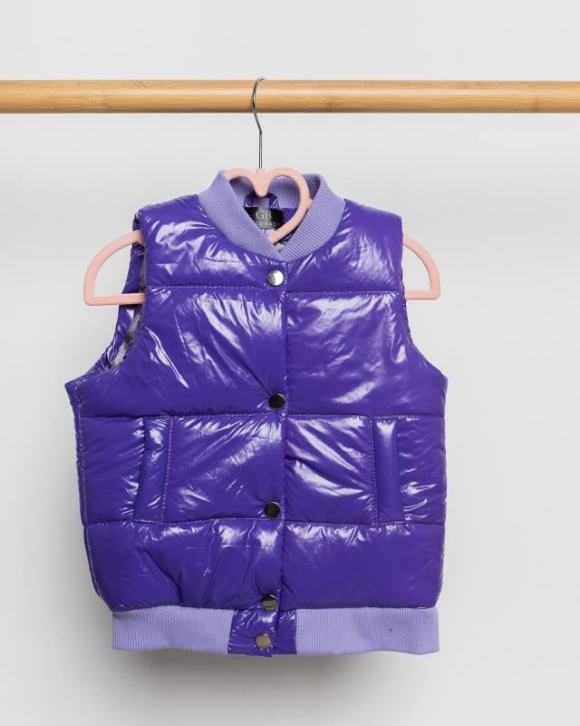 Безрукавка без капюшона 104 см Фиолетовый (ББКМ98-140-д)