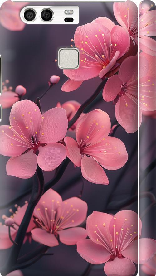 Чехол на Huawei P9 Пурпурная сакура (6075c-347-42517)
