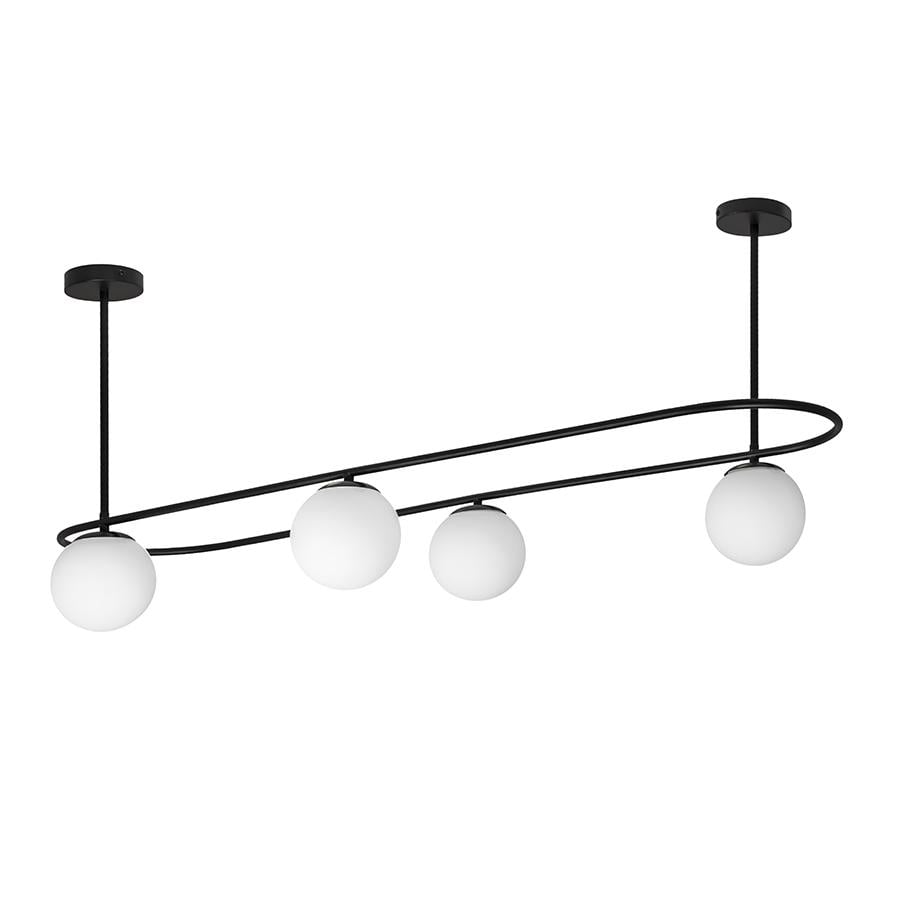 Люстра потолочная Levistella 7529812-4 BK/WH Черный/Белый