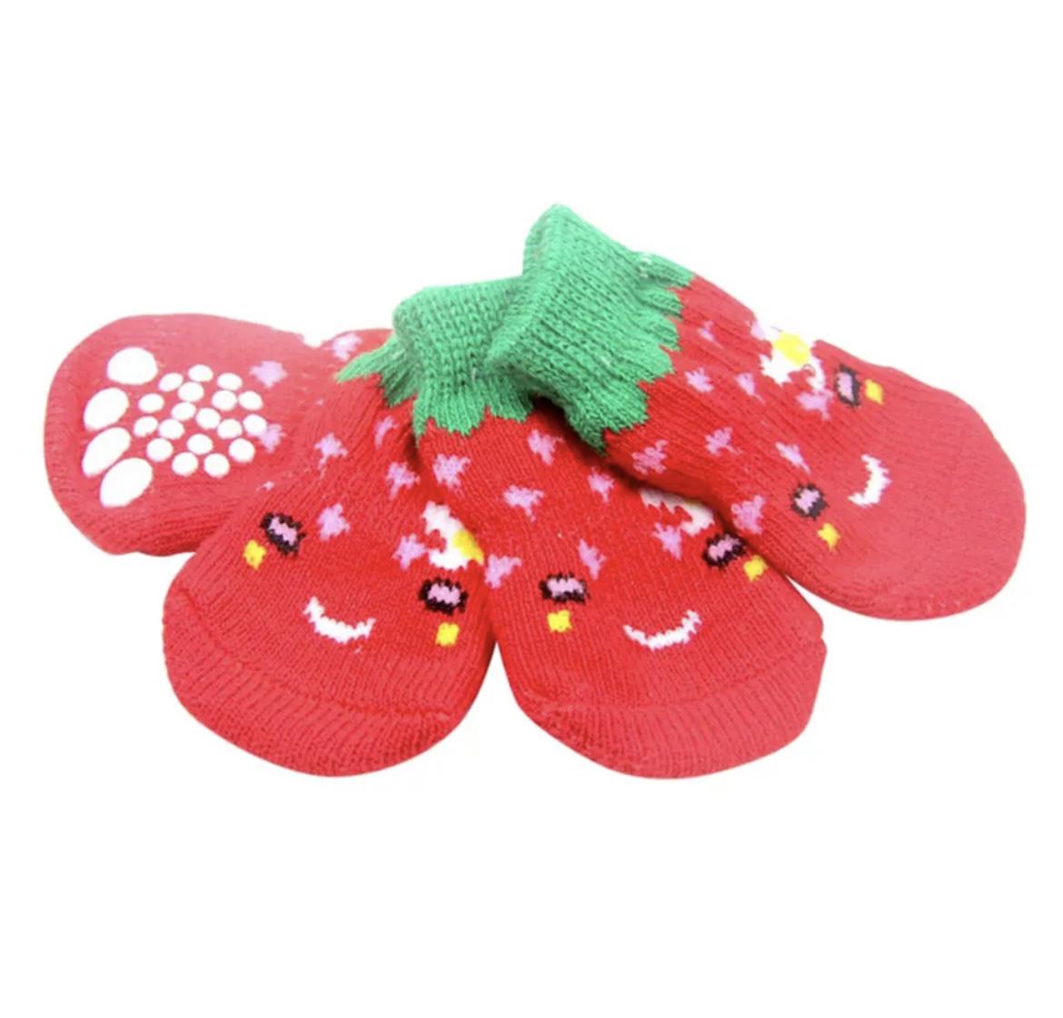 Носки для собак "Red Pepper" со скользящими накладками L (534643)