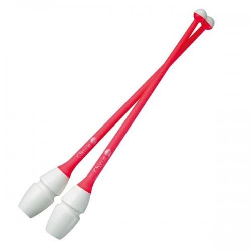 Булавы Chacott Clubs FIG 410 мм 150 г пластик каучук Белый/Светло-оранжевый (6936116100327)