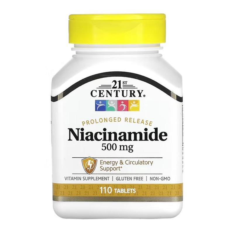Витамин Ниацинамид 21st Century Niacinamide 500 мг 110 капс. (1936500856)